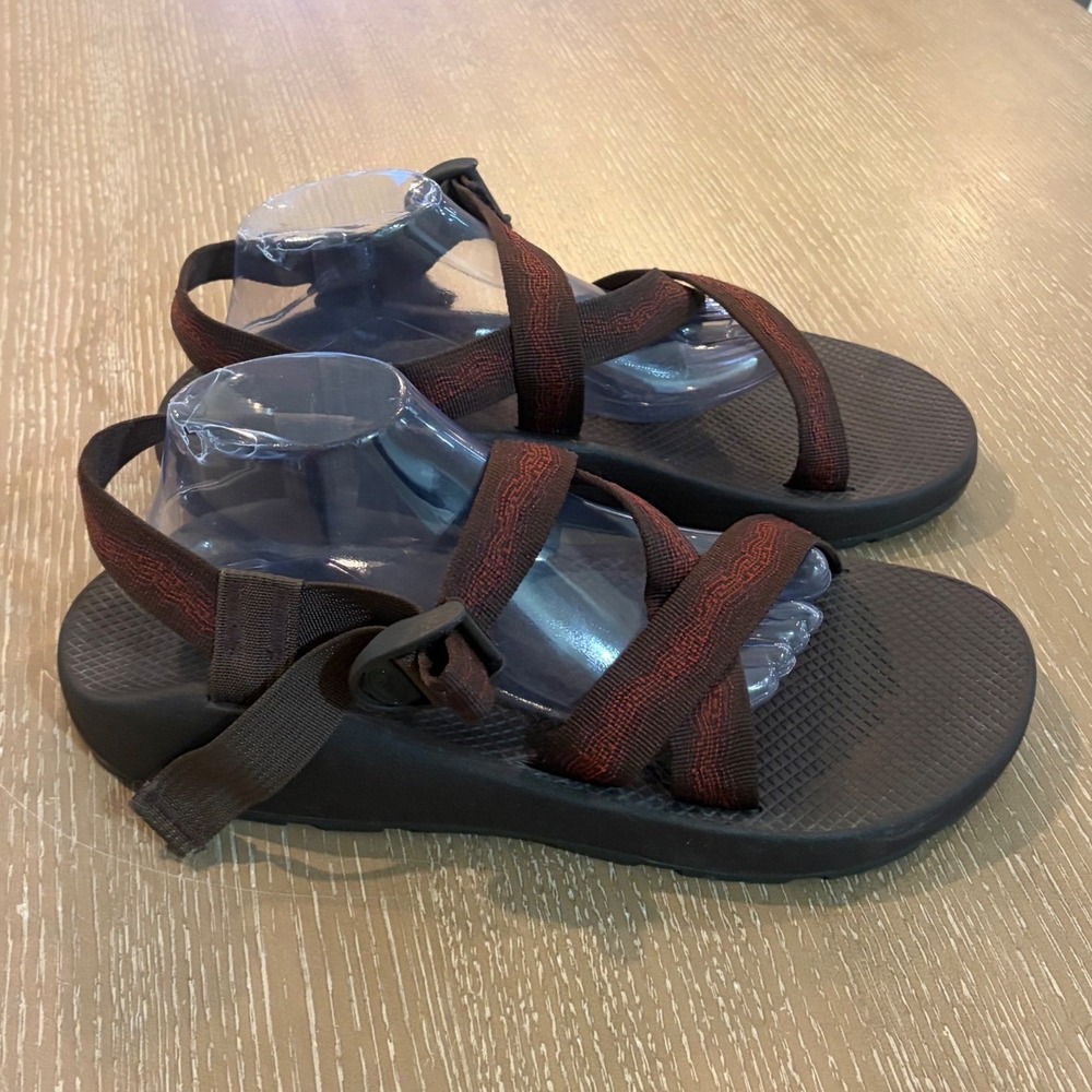Chaco Z/Cloud Mens Size 14 Brown Red Adjustable Strap Hiking Sandals J106161